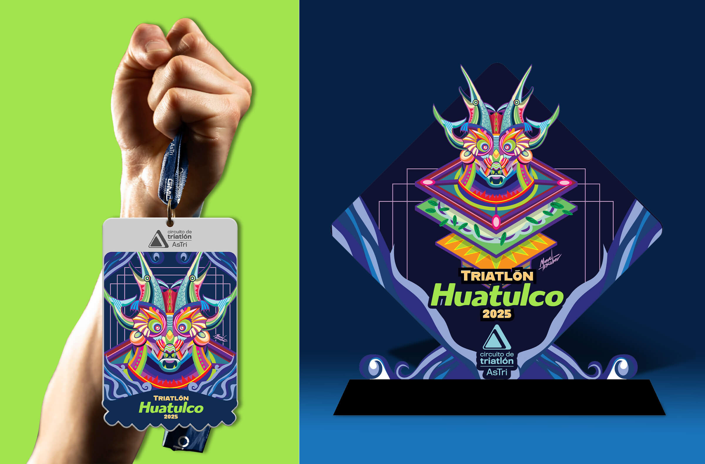 AsDeporte_04 Diseño de Medalla y trofeo AsTri Huatulco 2025