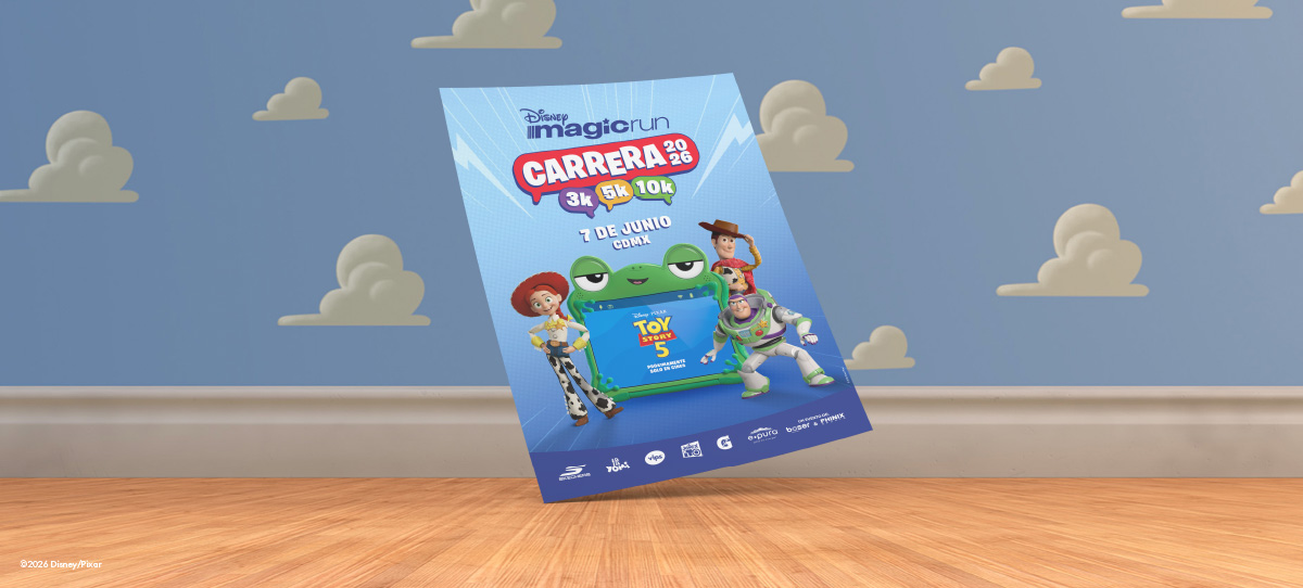 IDMK172_4 Cartel Disney Magic Run Carrera 2026 Toy Story